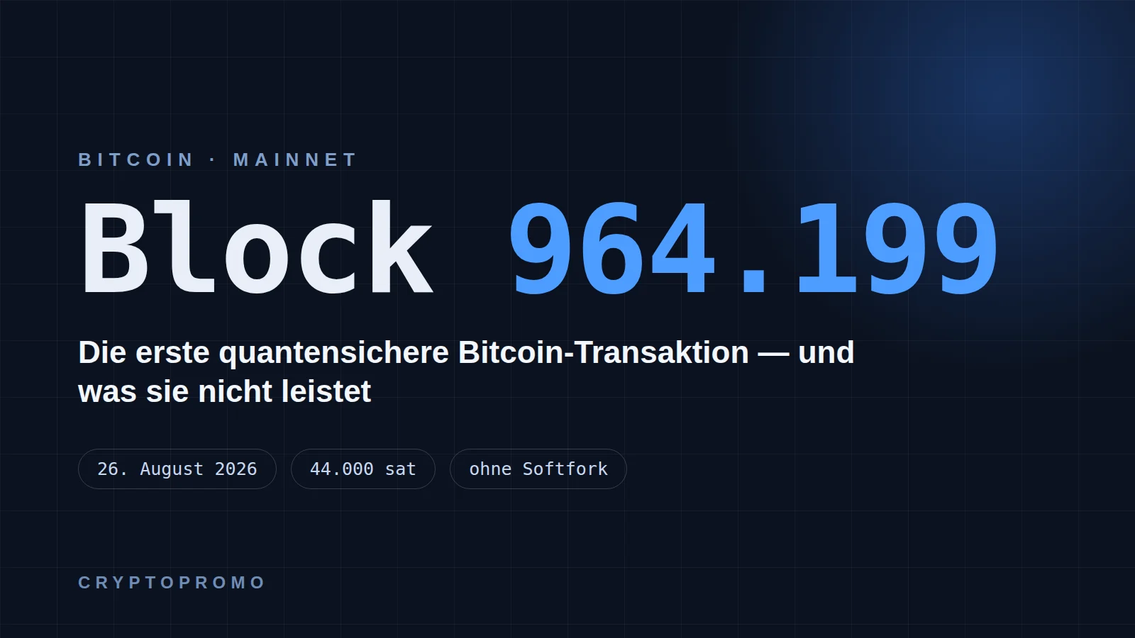 Artikelbild für: Quantensichere Bitcoin-Transaktion: was sie kann, was nicht